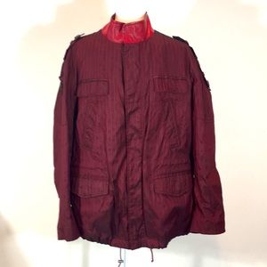 ETRO Leather Trimmed Windbreaker Jacket